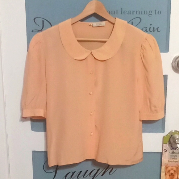 USED BIZAN ROMA SHORT SLEEVE BLOUSE - Picture 1 of 3